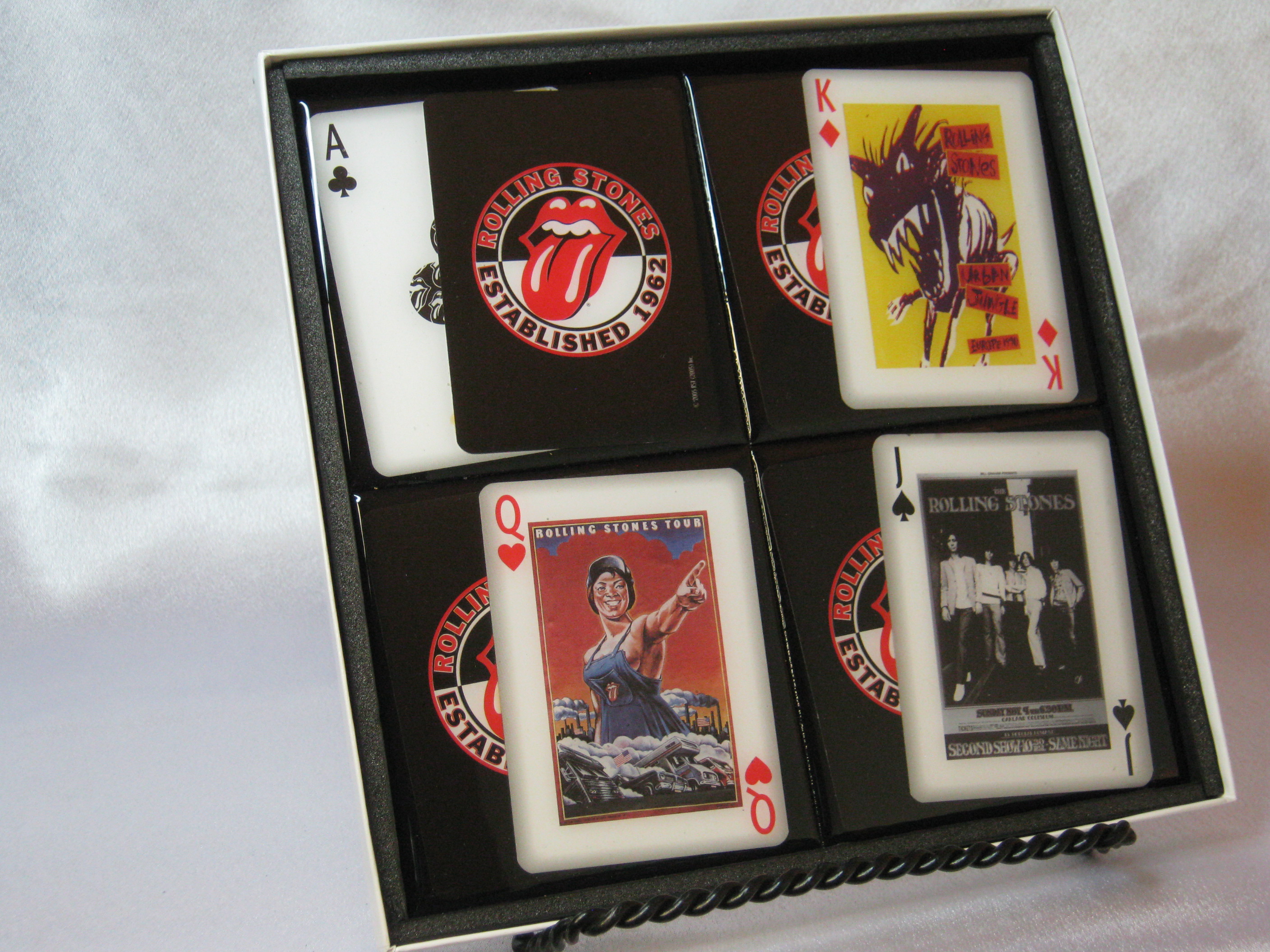 The Rolling Stones Collector Playing Card Drink Coaster Set (Shows